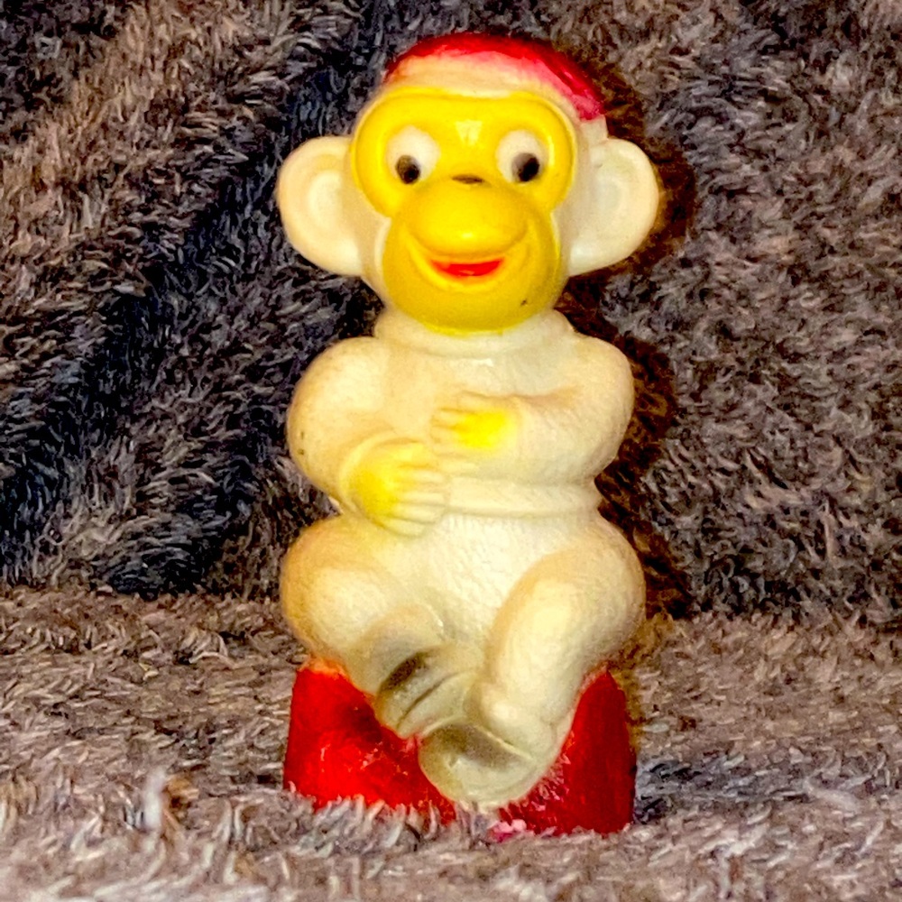 Vintage Vinyl Monkey Toy/figure Great condition